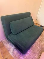 Groene fluwelen slaapbank van Made - 125x195 cm, Huis en Inrichting, Ophalen, 190 cm of minder, Zo goed als nieuw, Groen