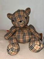Grote Teddybeer in Burberry patroon, Ophalen, Zo goed als nieuw, Stoffen beer, Overige merken