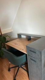 Bureau+ stoel te koop, Huis en Inrichting, Bureaus, Ophalen, Zo goed als nieuw, Bureau