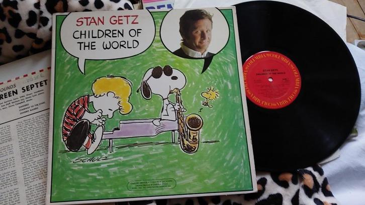 Stan Getz Children of the World LP Peanuts Snoopy Schulz, Cd's en Dvd's, Vinyl | Jazz en Blues, Gebruikt, Jazz, 1960 tot 1980