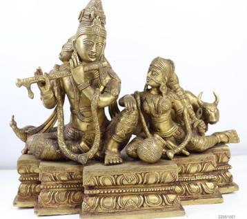 Groot standbeeld Krishna  - Brons beschikbaar voor biedingen