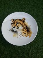 Decoratieve Borden met Cheetah Print - Set van 4, Porselein of Keramiek, Schaal, Rond, Ophalen of Verzenden