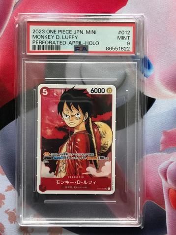 One Piece Monkey D.Luffy OP-01 Holo Promo Japanse PSA 9 beschikbaar voor biedingen