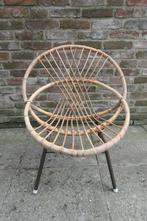 Vintage Rohé Noordwolde fauteuil apart gevlochten, Huis en Inrichting, Fauteuils, Ophalen, Gebruikt, Minder dan 75 cm, Retro