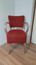 Set van 2 rode Arend eettafelstoelen, bistro stoelen, Ophalen, Gebruikt, Twee, Stof