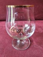 # Coca Cola glas gouden letters trink. Ice tea model, Verzamelen, Glas en Borrelglaasjes, Ophalen of Verzenden, Gebruikt, Frisdrankglas