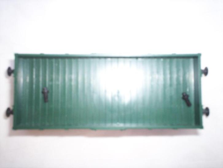 Fleischmann open lage bak DB groen bijwagon uit kraanset, Hobby en Vrije tijd, Modeltreinen | H0, Gebruikt, Wagon, Gelijkstroom