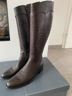 Laarzen echt leer d bruin hoog maat 39 nieuw, Kleding | Dames, Schoenen, Hoge laarzen, Bruin, Nieuw, Ophalen of Verzenden