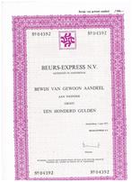 aandeel beurs express n.v., Ophalen of Verzenden, 1970 tot heden, Aandeel