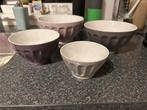 Set 4 kommen en 4 bekers roze/paars/grijs, Huis en Inrichting, Keuken | Servies, Keramiek, Overige typen, Ophalen of Verzenden