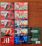 12 nieuwe ongeopende cassettes van TDK, Sony, maxell, Hema., Cd's en Dvd's, Cassettebandjes, 2 t/m 25 bandjes, Overige genres