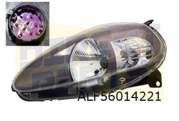 Fiat Grande Punto (9/08-) koplamp Links (zwart / Abarth) (ge beschikbaar voor biedingen