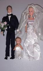 barbie bruid en bruidegom met Evi bruidsmeisje, Ophalen of Verzenden, Zo goed als nieuw, Barbie