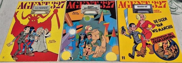 Agent 327 - 4 albums in 1 koop - nr.1, 3, 4, 11 - M.Lodewijk, Boeken, Stripboeken, Zo goed als nieuw, Meerdere stripboeken, Ophalen of Verzenden