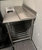 RVS Werktafel met Spoelbak, Zakelijke goederen, Horeca | Keukenapparatuur, Ophalen, Gebruikt, RVS Meubilair