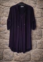 Magna paarse plooiblouse 48-50, Kleding | Dames, Grote Maten, Blouse of Tuniek, Paars, Ophalen of Verzenden, Magna