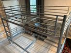 Metalen stapelbed zonder matrassen, Huis en Inrichting, Ophalen, Gebruikt, 90 cm, Tweepersoons
