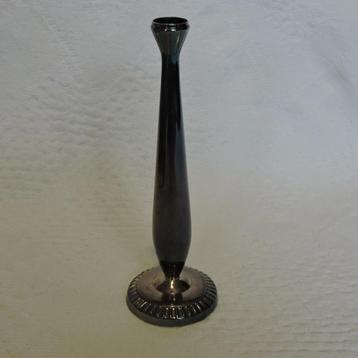 Mooi oud verzilverd vaasje smal 15 cm beschikbaar voor biedingen