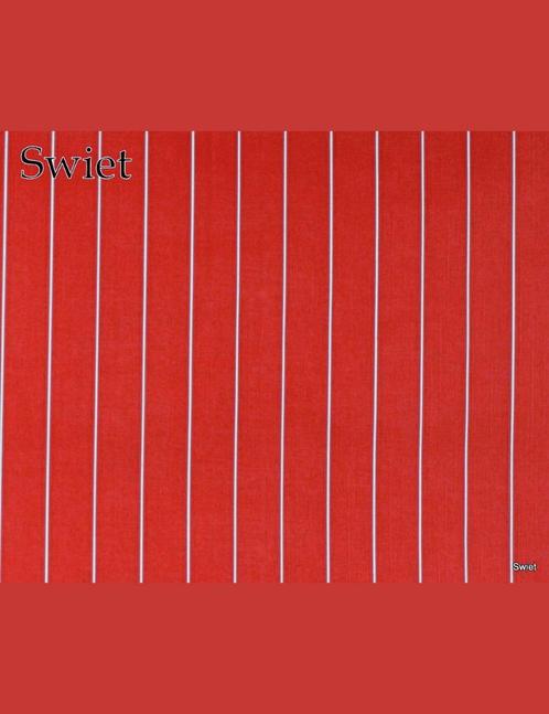 4749 Vintage rood wit gestreept behang wallpaper swiet, Huis en Inrichting, Stoffering | Behang, Rood, Wit, Verzenden