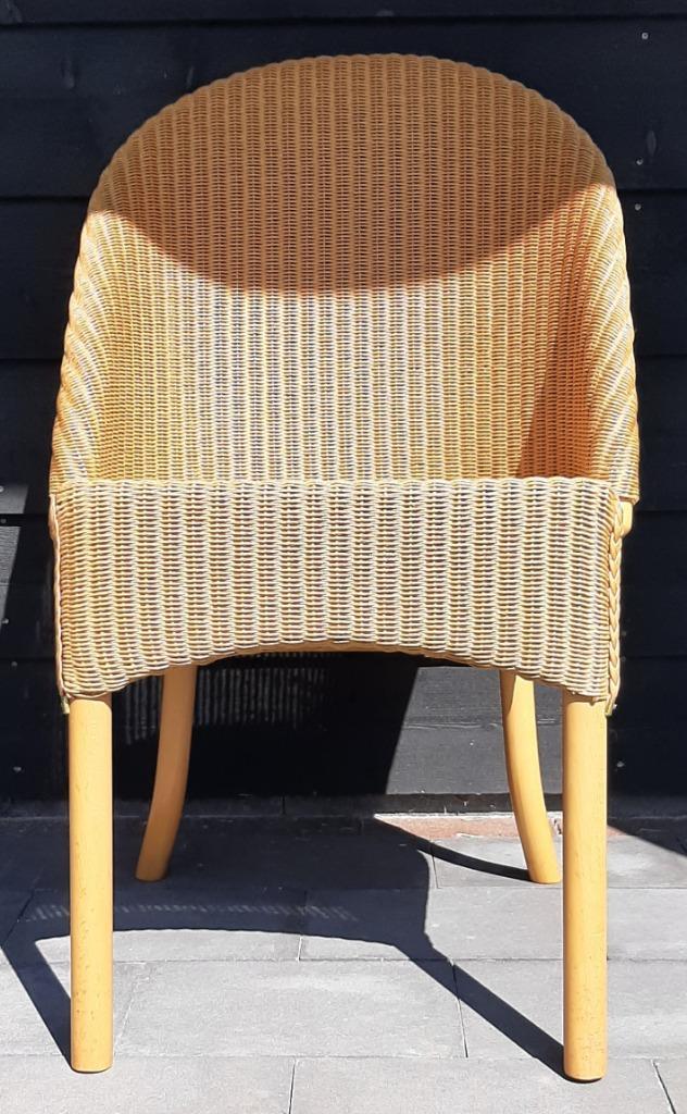 Lloyd loom stoelen 4 stuks, Huis en Inrichting, Stoelen, Zo goed als nieuw, Vier, Kunststof, Bruin, Ophalen