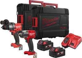 Milwaukee M18 FPP2F3-502X Powerpack M18 FPD3 + M18, Doe-het-zelf en Verbouw, Gereedschap | Boormachines, Nieuw, Ophalen