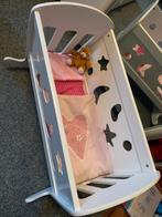 Super leuk houten poppen wiegje, Kinderen en Baby's, Speelgoed | Poppen, Ophalen of Verzenden, Zo goed als nieuw, Babypop