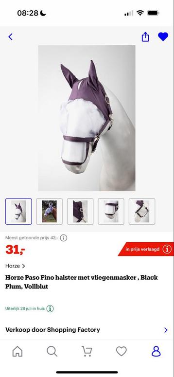 NIEUW Horze halster met vliegenmasker beschikbaar voor biedingen