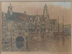 Marius Janssen Rotterdam Aelbrechtskolk, Antiek en Kunst, Kunst | Etsen en Gravures, Ophalen of Verzenden