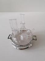 vintage tafelset met kristal inhoud, Ophalen of Verzenden