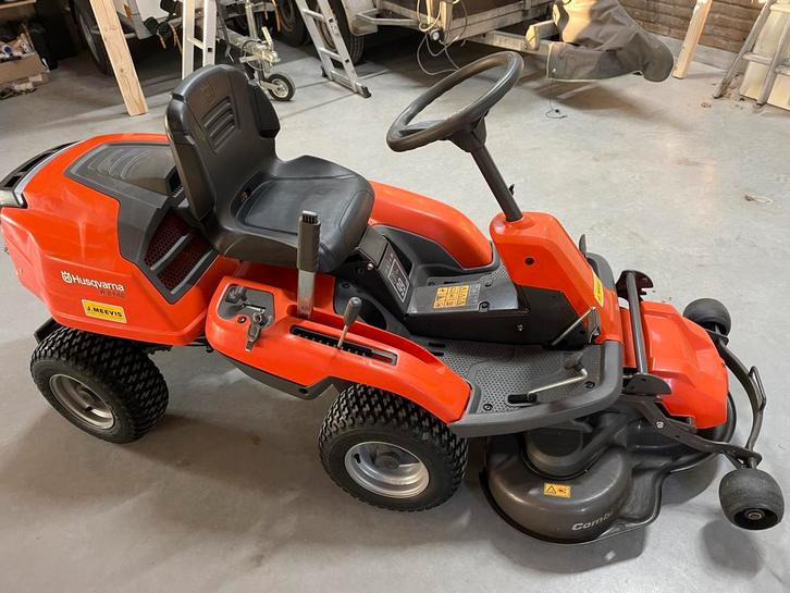 Husqvarna frontmaaier R 214C, Tuin en Terras, Zitmaaiers, Zo goed als nieuw, 90 tot 120 cm, Mulchfunctie, Ophalen