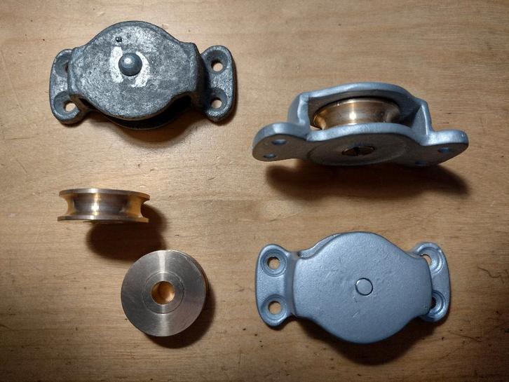 Revisie van oude schildpadblokjes, Watersport en Boten, Accessoires en Onderhoud, Zo goed als nieuw, Onderhoud en Reparatie, Ophalen of Verzenden