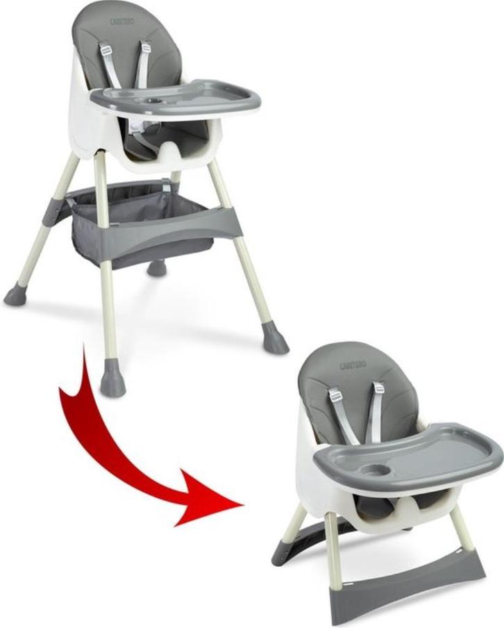 kinderstoel 2 in 1 Gratis levering, Kinderen en Baby's, Kinderstoelen, Nieuw, Inklapstoel, Afneembaar eetblad, Gordel(s), Verzenden
