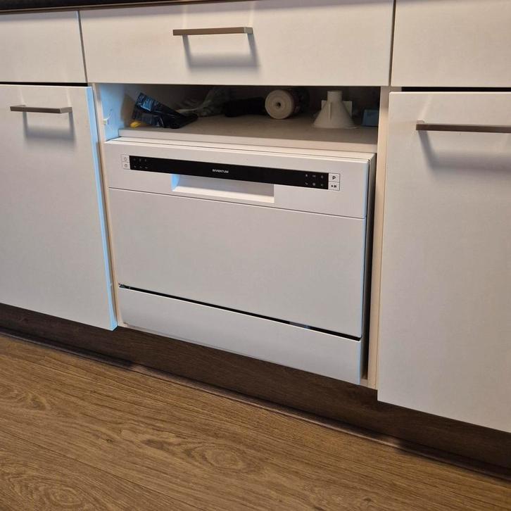 Inventum VVW5520 mini vaatwasser -6 couverts -44 cm hoog-, Witgoed en Apparatuur, Vaatwasmachines, Gebruikt, Minder dan 85 cm