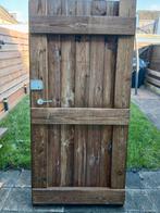 Houten Tuinpoort - Stevig en Charmant, Tuin en Terras, Tuinpoorten, Gebruikt, Ophalen of Verzenden, Draaipoort, 150 tot 200 cm