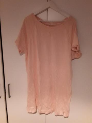 H&M L.O.G.G. Perzik Kleurige Lang Shirt/Jurkje Maat 42 beschikbaar voor biedingen