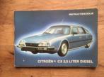 handleiding instructieboekje  Citroën CX 2,5 ltr D  1981  NL, Auto diversen, Handleidingen en Instructieboekjes, Ophalen of Verzenden