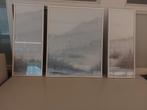 modern 3 luik landschap inclusief kunststof lijst (500486), Ophalen, Minder dan 50 cm, Foto of Poster, Minder dan 50 cm