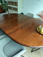 Uitschuifbare eettafel massief hout, Huis en Inrichting, Tafels | Eettafels, 100 tot 150 cm, 200 cm of meer, Ophalen of Verzenden