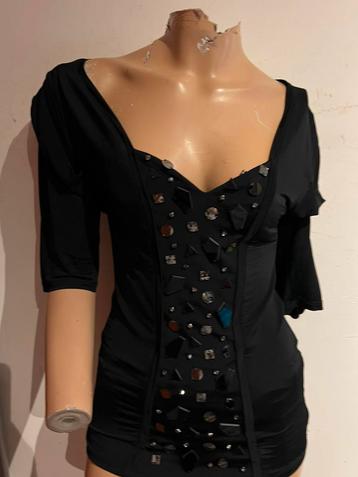 ROCCOBAROCCO top met strass maat m it 44 origineel ZGAN beschikbaar voor biedingen