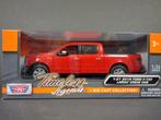 Ford F150 2019 Lariat Crew Cab red 1:27 Motormax Pol, Hobby en Vrije tijd, Nieuw, Motormax, Auto, Verzenden