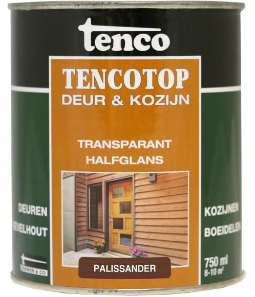 TencoTop transparant halfglans palissander lak 750 mL, Doe-het-zelf en Verbouw, Verf, Beits en Lak, Nieuw, Lak, Minder dan 5 liter