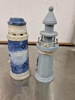 beelden vuurtoren 2 stuks, Verzamelen, Beelden en Beeldjes, Ophalen of Verzenden