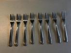 “ALESSI NUOVO MILANO” 2 sets a 4 stuks GEBAKSVORKJES, Huis en Inrichting, Ophalen of Verzenden, Gebruikt, Rvs of Chroom