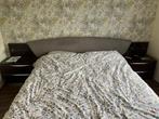 Zeer mooi double bed Top Italiaans Merk, Huis en Inrichting, Slaapkamer | Bedden, 180 cm, Bruin, Zo goed als nieuw, Hout