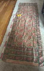 Vintage Indiase zijden shawl sjaal doek 175 x 54 cm, Ophalen of Verzenden, Gedragen, Maat 46/48 (XL) of groter, Sjaal