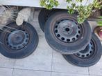 Stalen Velgen met Continental Banden 205/55 R16, Gebruikt, 16 inch, Banden en Velgen, Personenwagen