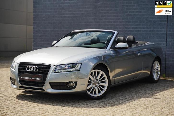 Audi A5 Cabriolet 3.2 V6 FSI Pro Line 265pk Automaat, Leder, Auto's, Audi, Bedrijf, Te koop, A5, ABS, Achteruitrijcamera, Airbags