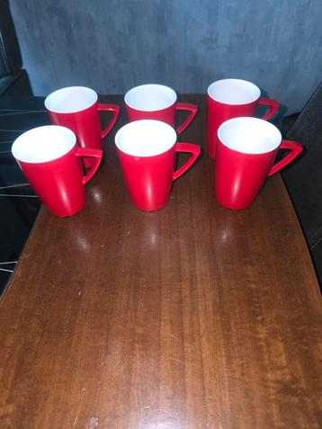 Rosti Mepal koffiebekers / melkbekers Rood beschikbaar voor biedingen