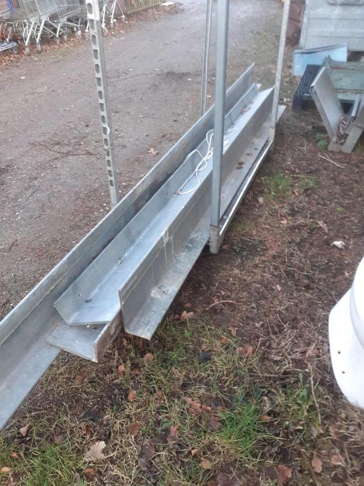 Hoekijzer 200x100x10 mm volbad gegalv. geschikt voor latijen, Doe-het-zelf en Verbouw, Metalen, Gebruikt, IJzer, Ophalen