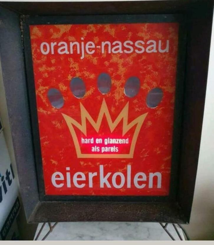 Gezocht: Lichtreclame Oranje Nassau Mijnen, Verzamelen, Merken en Reclamevoorwerpen, Gebruikt, Lichtbak of (neon) lamp, Ophalen